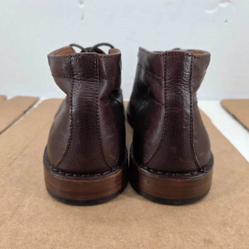 Frye Arden Brown Leather Lace-Up Chukka Ankle Lace up Boots US Men's 12
